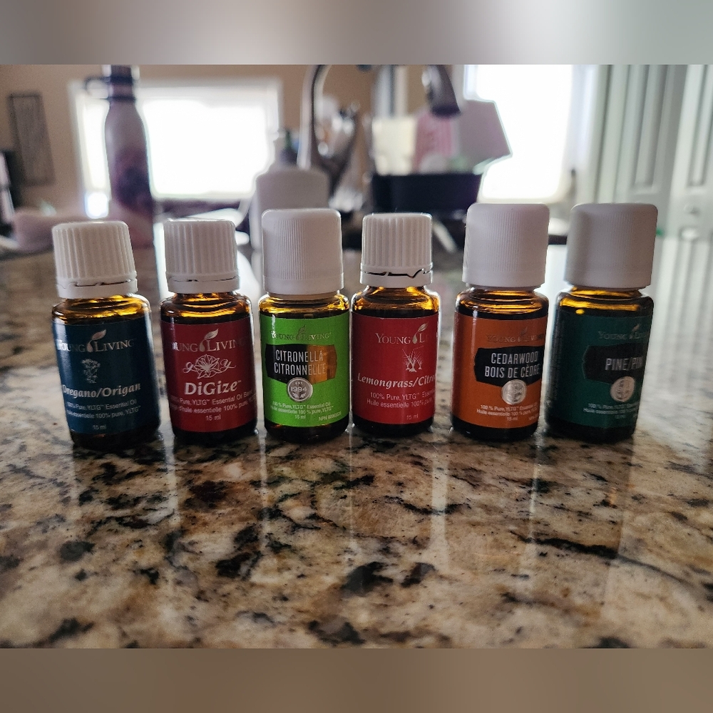 Young Living Skincare Oils - Green, Red, Yellow, Orange